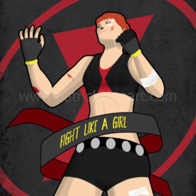 Marvel Comics - Fight Like a Girl - Black Widow Art Print