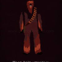 Star Wars The Empire Strikes Back - Chewbacca Art Print