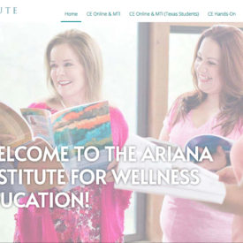 Ariana Institute Website Design