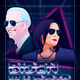 Biden/Harris 2020 - Synthwave Art - Patrick King Art